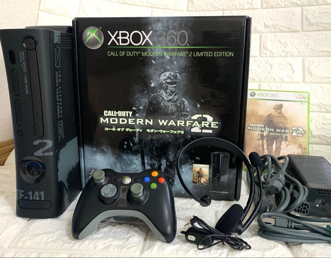 美品Microsoft Xbox360 限定コールオブデューティ版 可動確認済