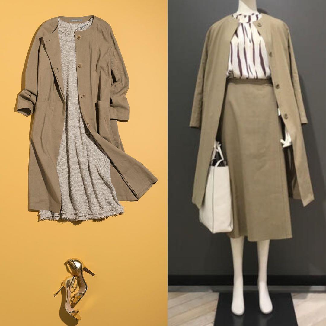 【美品】セオリーリュクス　スプリングライトコート　ベージュ　サイズ38