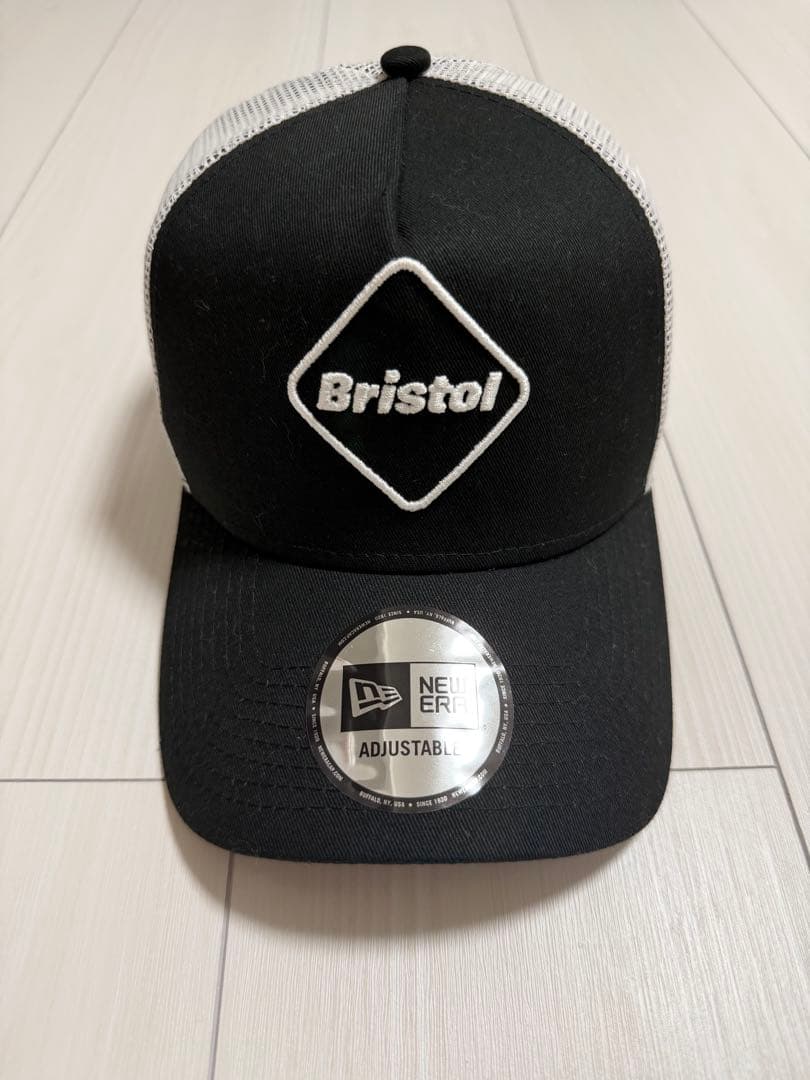 FCRB NEW ERA 9FORTY A-FRAME MESH CAP 黒×白