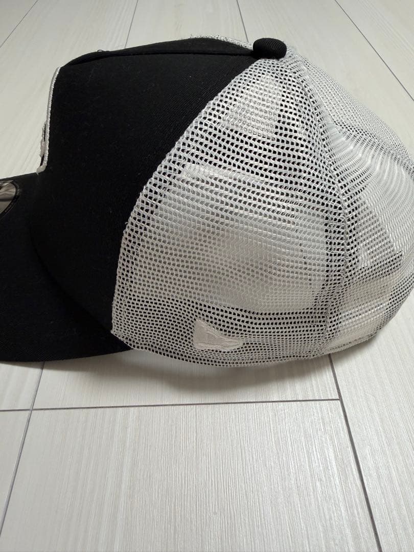 FCRB NEW ERA 9FORTY A-FRAME MESH CAP 黒×白