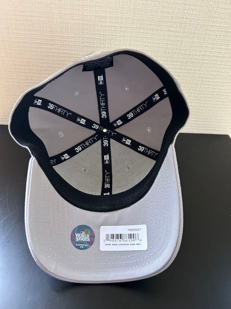 NEW ERA　ニューエラ　CAP　ドジャース　ワールドシリーズ グレー　M-L