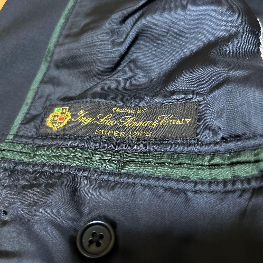 【美品】brooks brothers 紺ブレ　金ボタン　usa製　ロロピアーナ