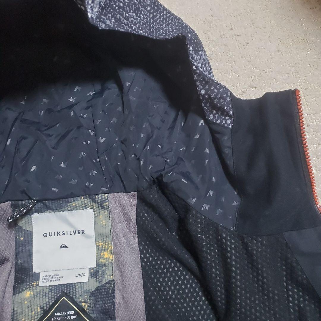 【美品】クイックシルバー　GORE-TEX　スノーボードジャケット　メンズL