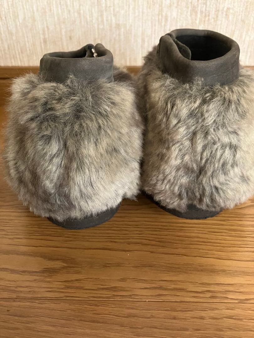 JUCO.×bedsidedrama ファー付きショートブーツ　L