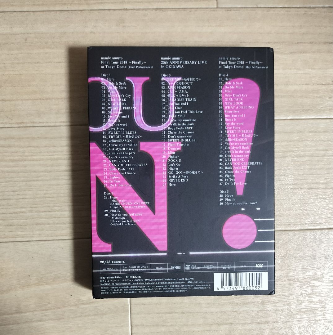 初回限定盤 安室奈美恵 final tour finally 東京ドーム DVD