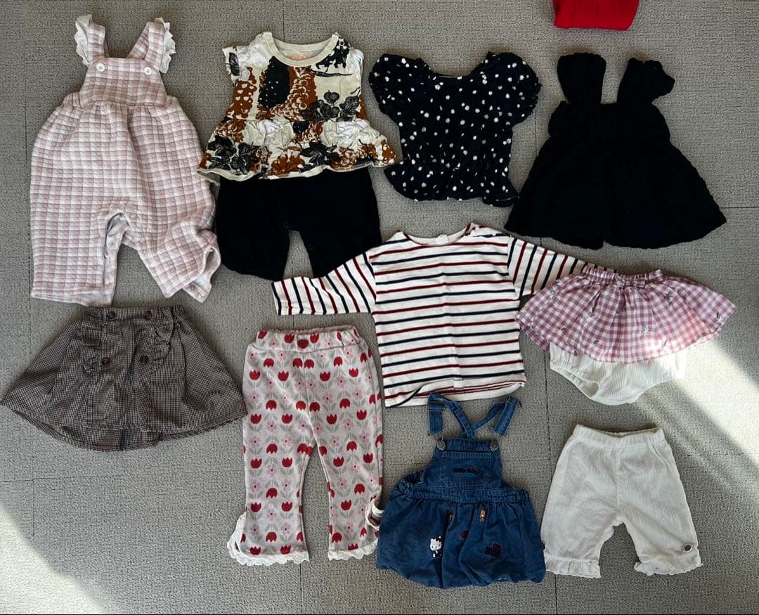 ベビー服　47点　まとめ売り　80 90 サイズ　女の子　姉妹　お揃い