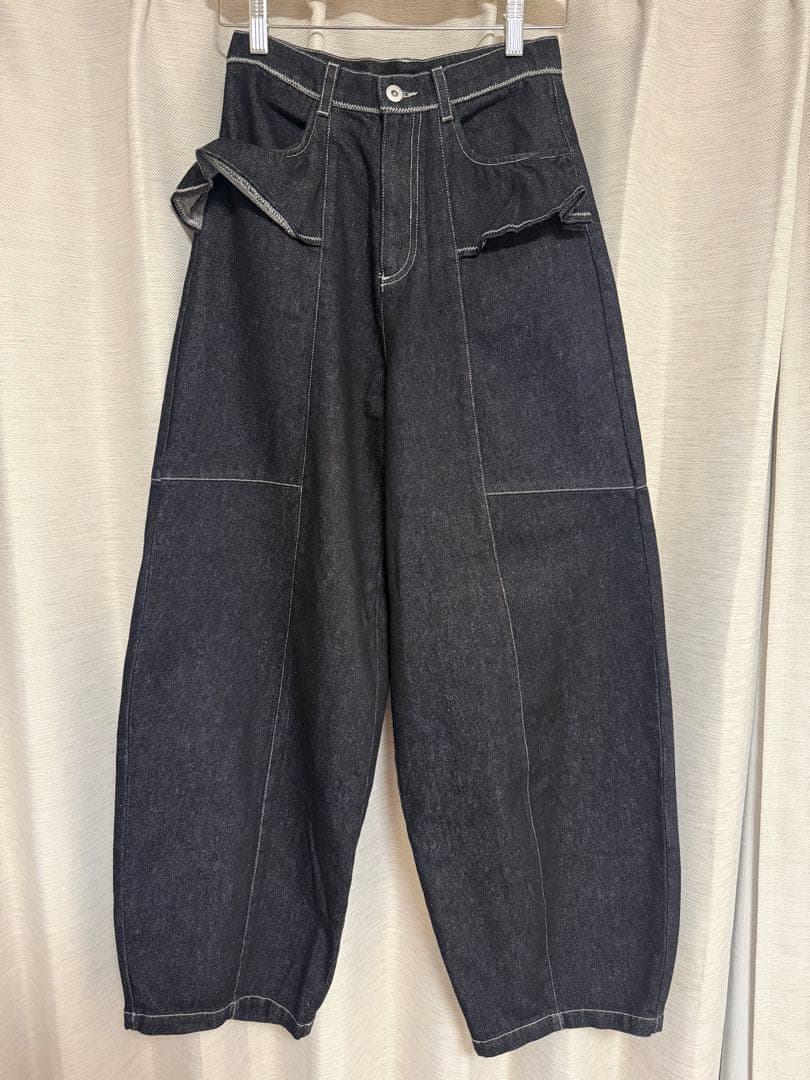 【未使用】WILLFULLY ★ frill pocket denim