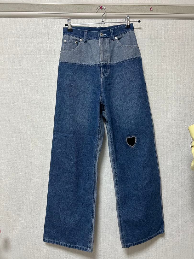 FURFUR パッチワークデニムパンツ