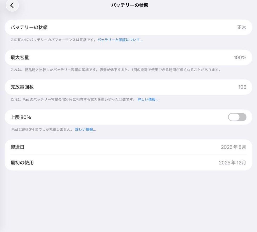 付属品完備 極美品 公式12月購入 iPad Pro M5 11インチ 黒