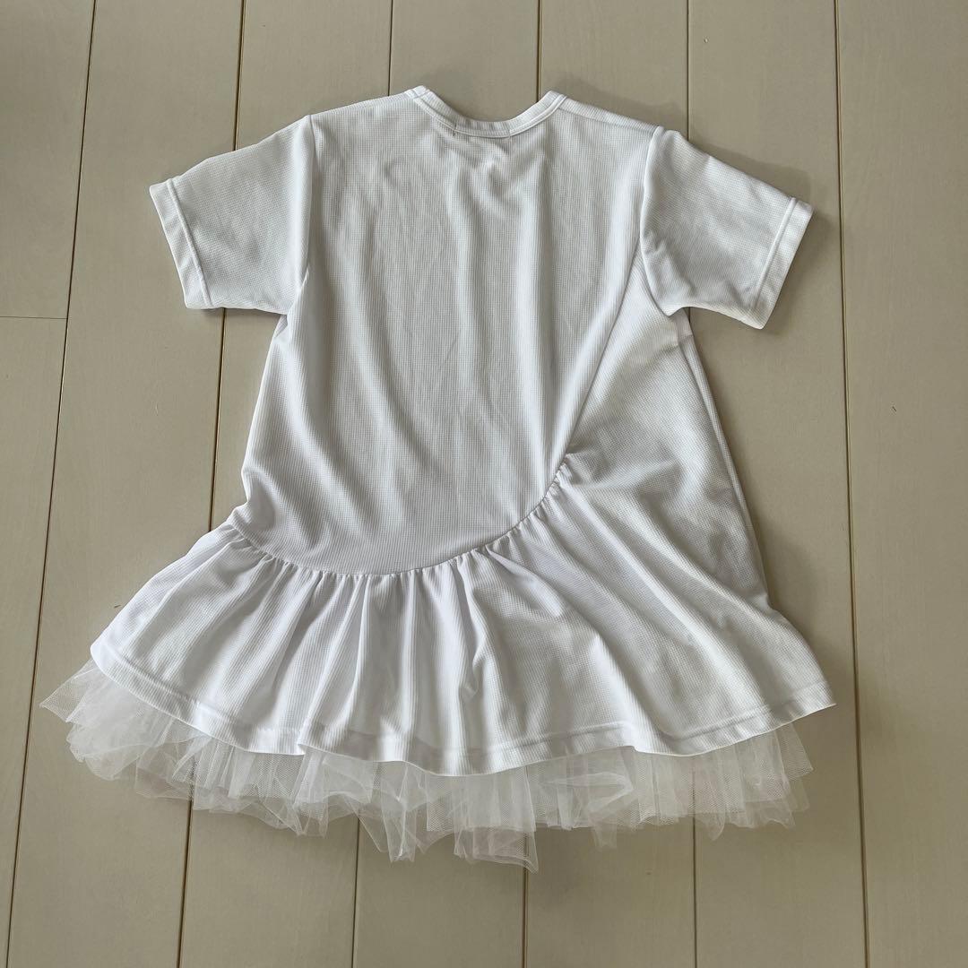 COMME des GARÇONS ホワイト ティアードチュールTシャツ S