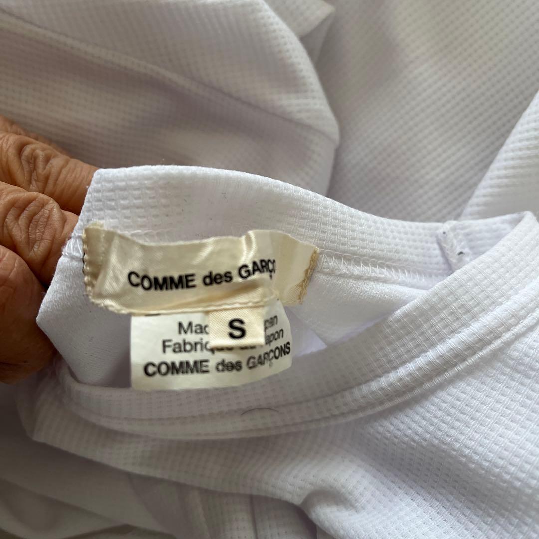 COMME des GARÇONS ホワイト ティアードチュールTシャツ S