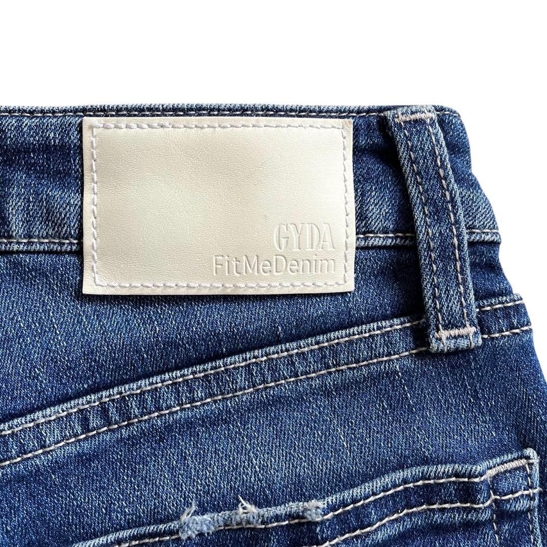 GYDA M/W Side Ripped ダメージ スキニーデニム XS