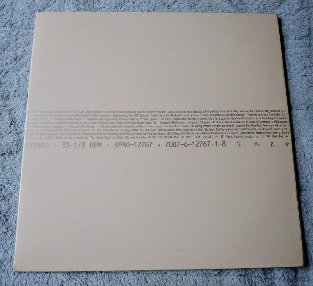 3000枚限定 未再生 US PROMO JANET JACKSON Q-TIP
