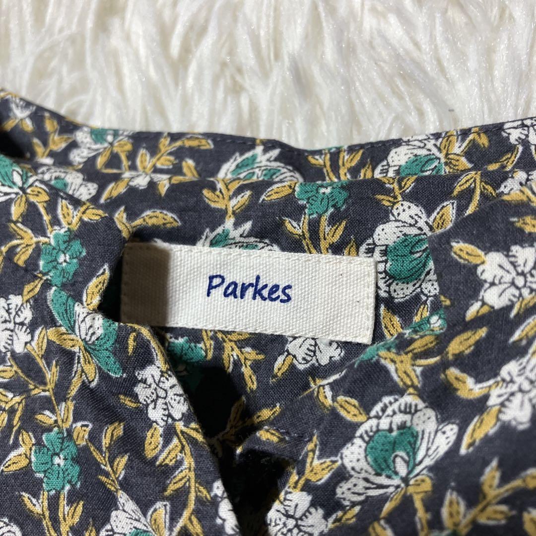 【Parkes】パークス　リバティ　花柄ワンピース　綿　コットン　M