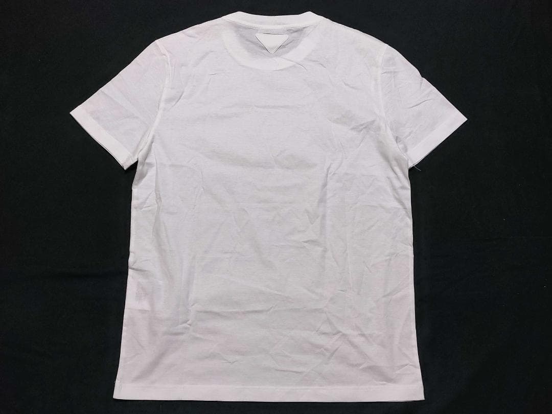 【美品】PRADA プラダ メンズ L 白T 半袖 カットソー