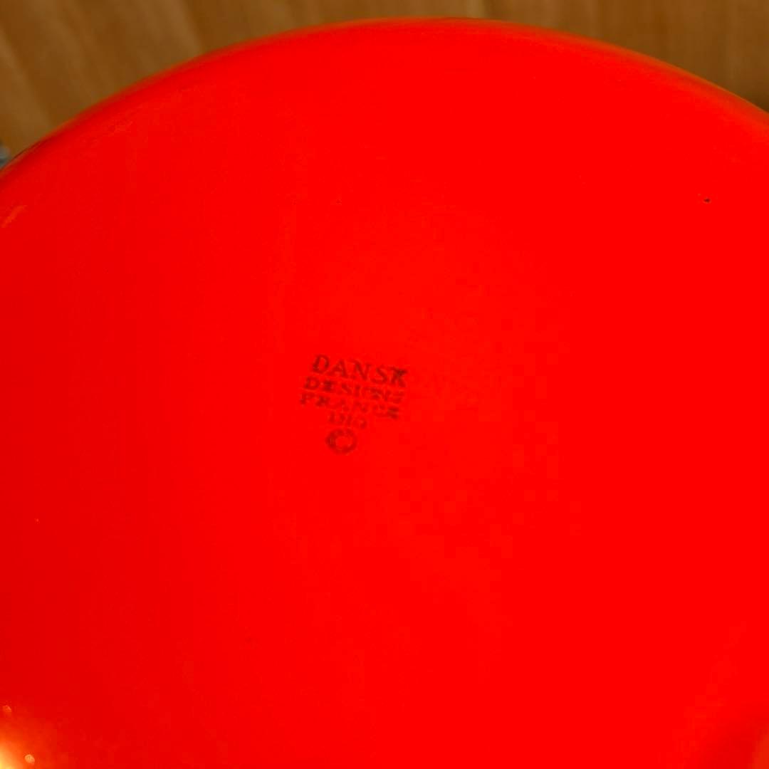 kinomi 　163◆DANSK 深鍋　両手鍋　赤いホーロー　チリレッド