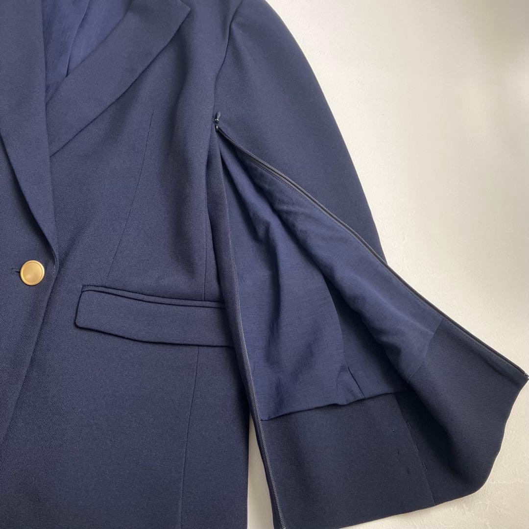 【美品】CELFORD 2WAYメタルボタンジャケット　ネイビー　36