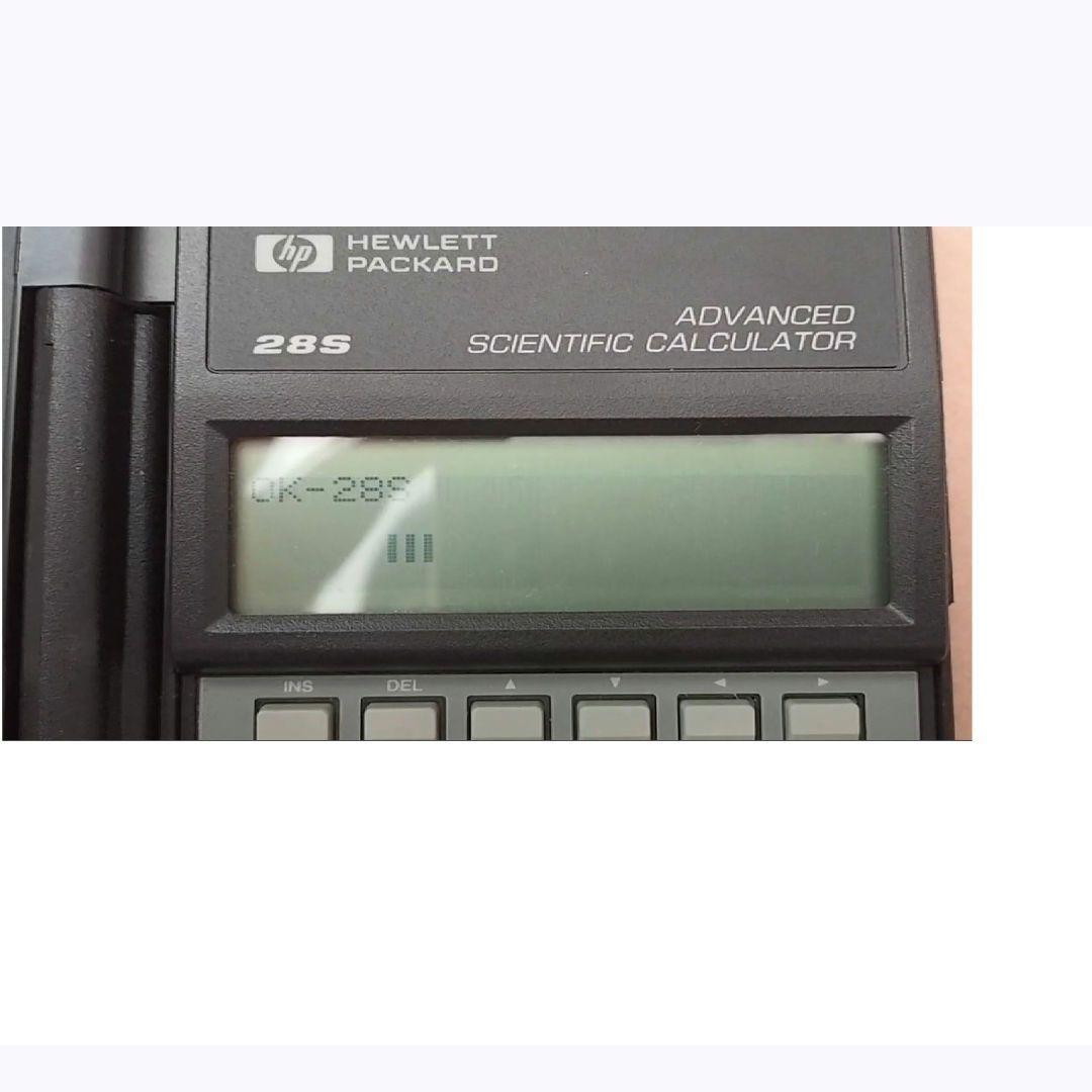 【美品】ヒューレット・パッカード HP-28S プログラム関数電卓