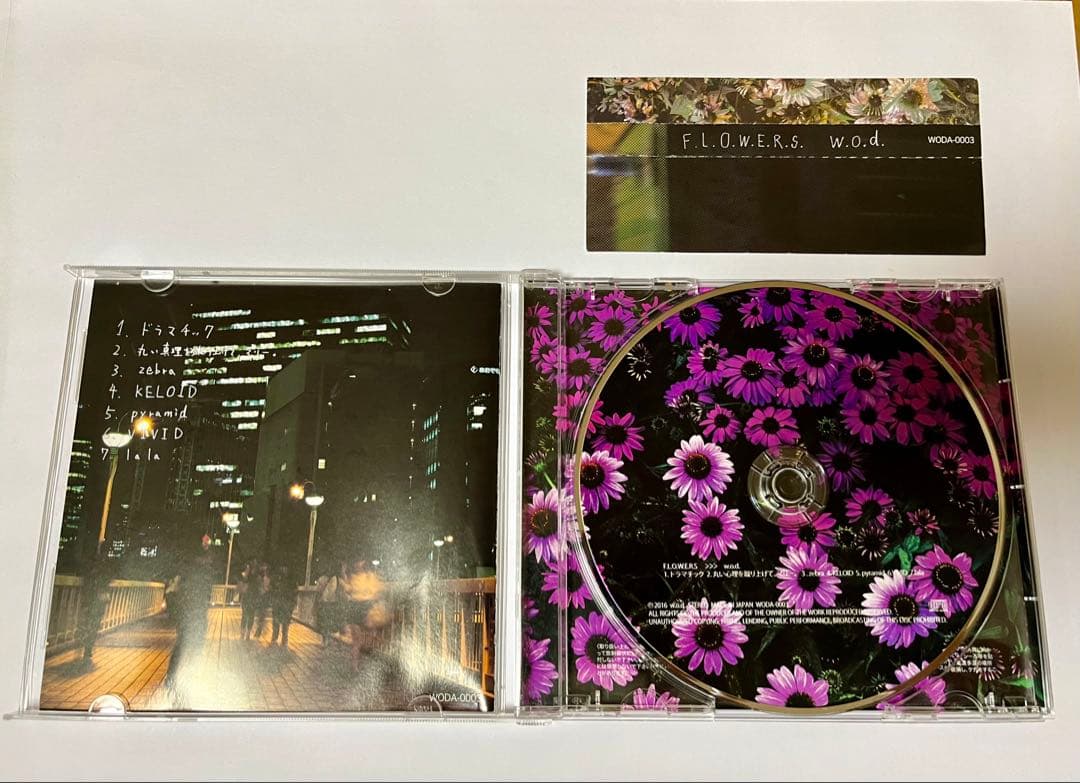 w.o.d. 「F.L.O.W.E.R.S.」CD 7曲入りミニアルバム 廃盤
