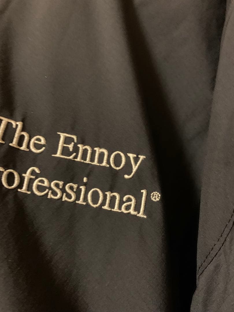 ENNOY PADDED NYLON HOODIE 黒　Lサイズ　袋付き