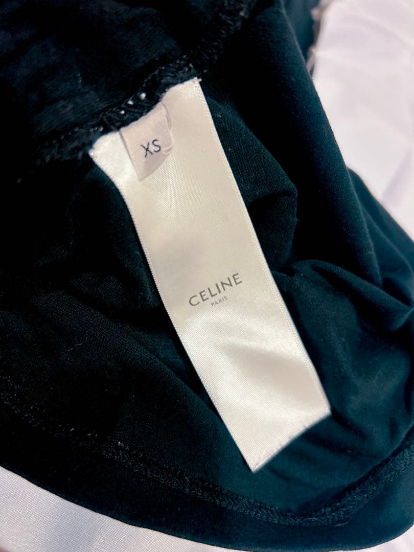 Celine ロゴ　Tシャツ　XS レディース　ブラック