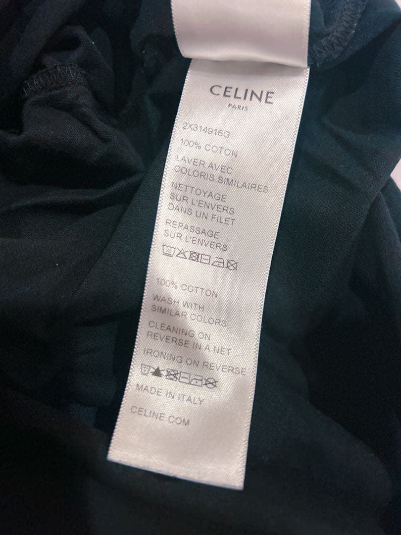 Celine ロゴ　Tシャツ　XS レディース　ブラック