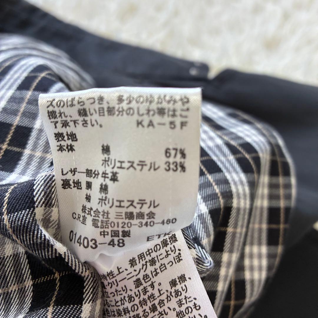 バーバリーブルーレーベル　トレンチコート　Sサイズ　黒　ノバチェック　ベルト