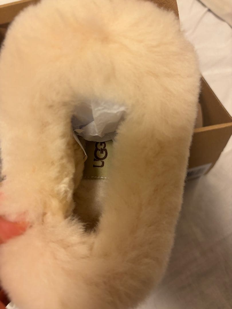 UGG ムートンブーツ ブラウン Tazzlita 厚底ムートンスリッポン