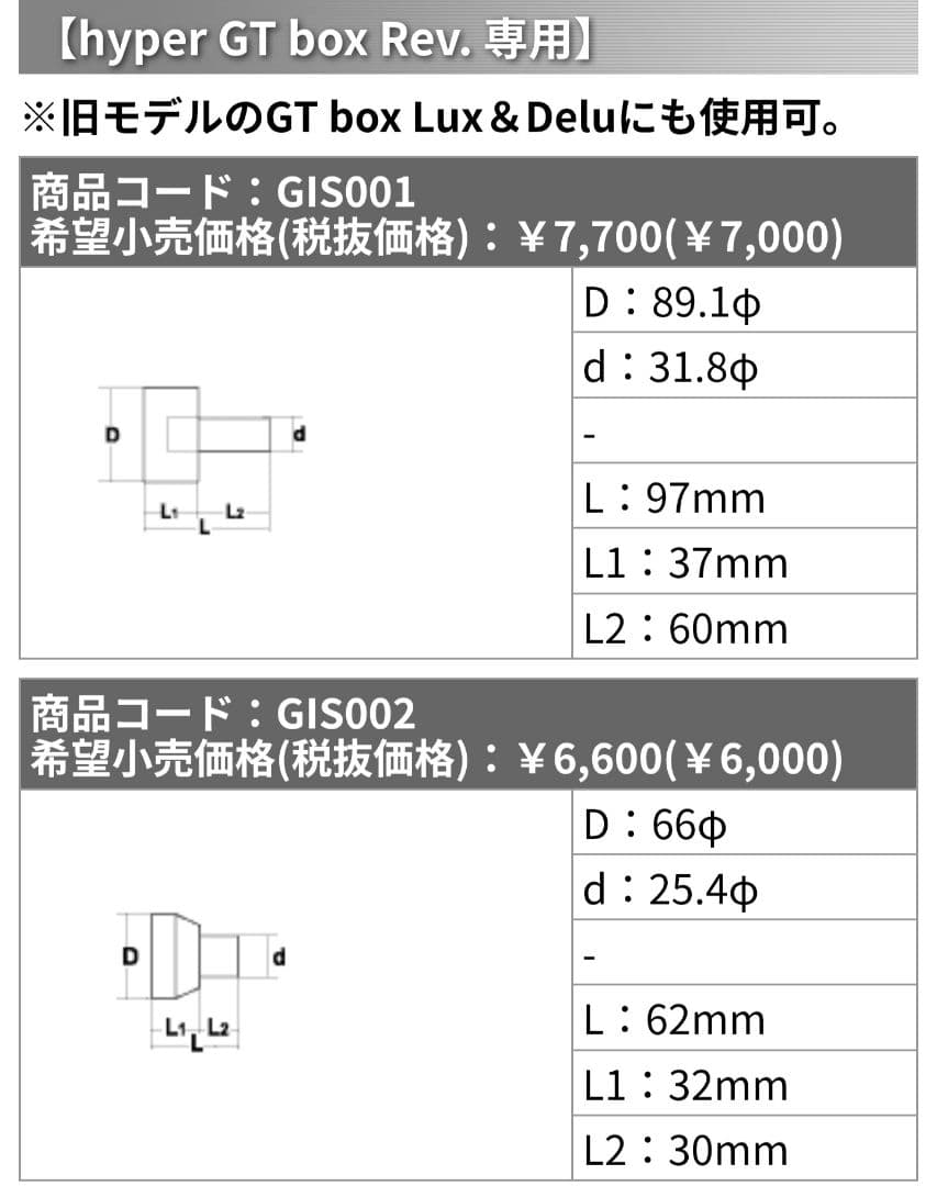 柿本 改 インナーサイレンサー GIS002