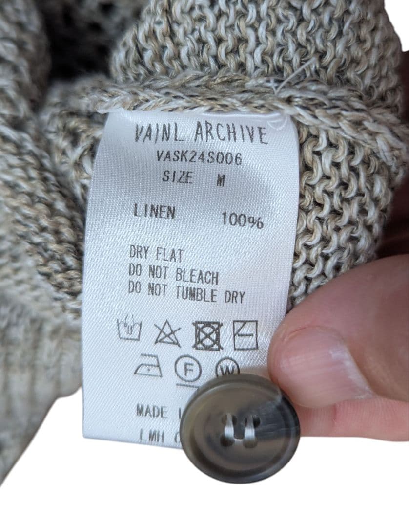 値下げ不可 定価¥37400 VAINL ARCHIVE ヴァイナルアーカイブ