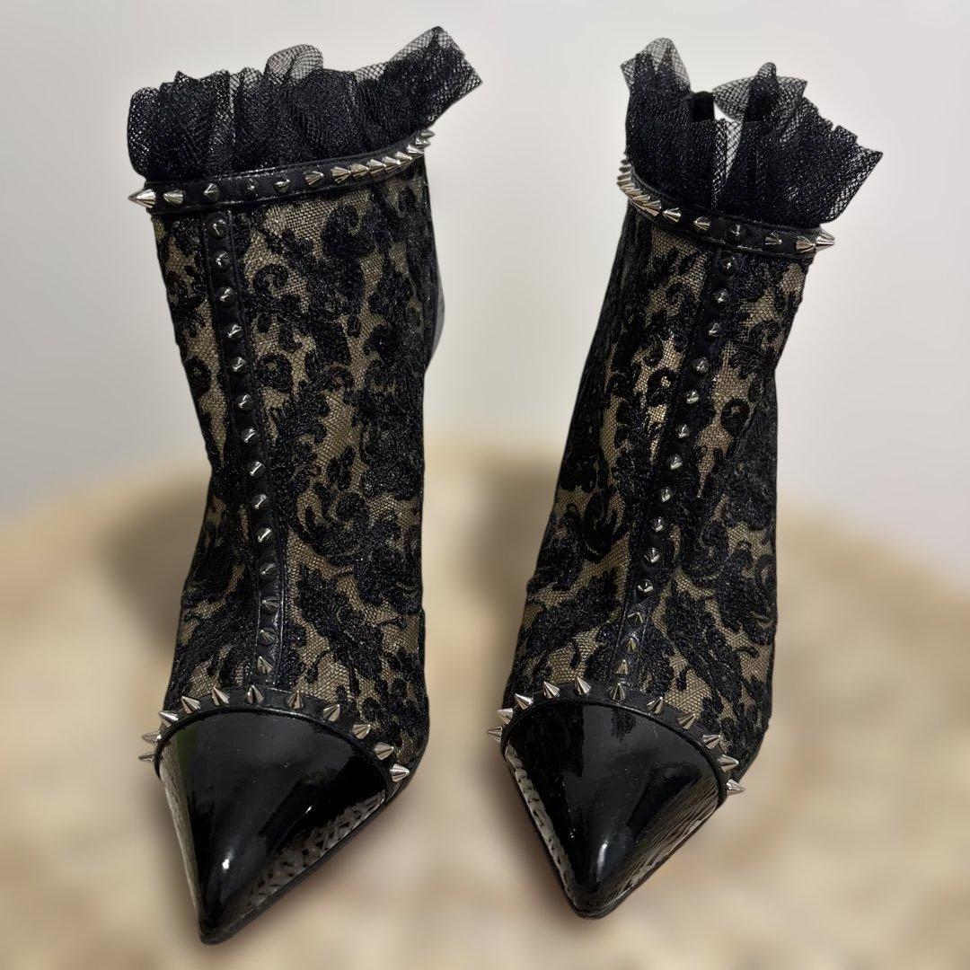 CHRISTIAN LOUBOUTIN ルブタン　ブーツ　レース　Pigalla