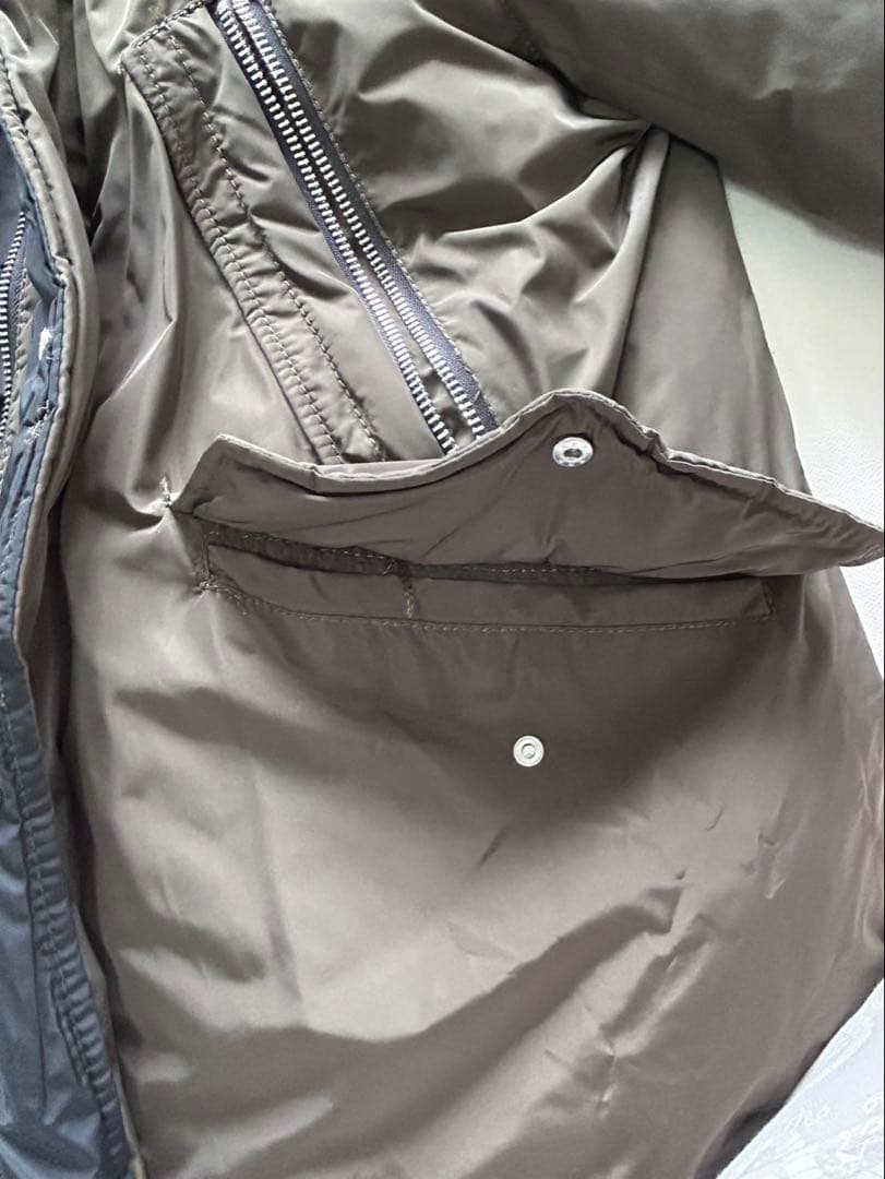 ZARA 中綿 モッズコート L カーキ