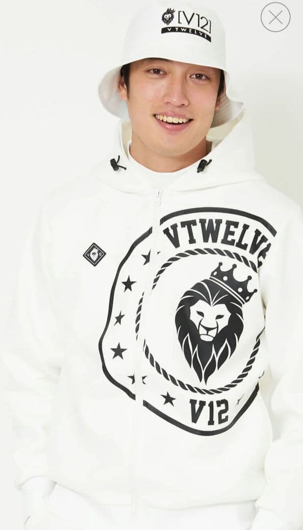 V12 サークルライオン パーカー CIRCLE LION PARKA XL