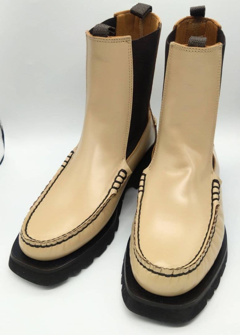 新品HEREU ヘリュー ALDA SPORT モカシン チェルシーブーツ 38