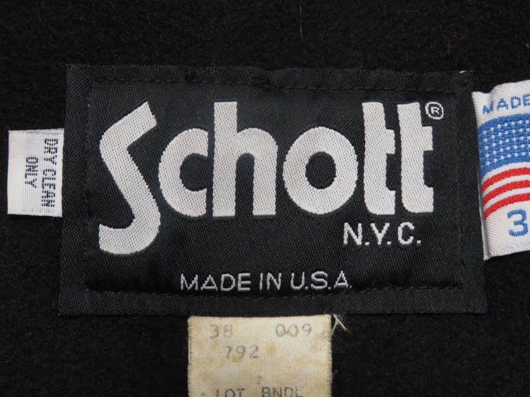 ✅️USA製 38 Schott ショット 792 レザーベルト ダッフルコート