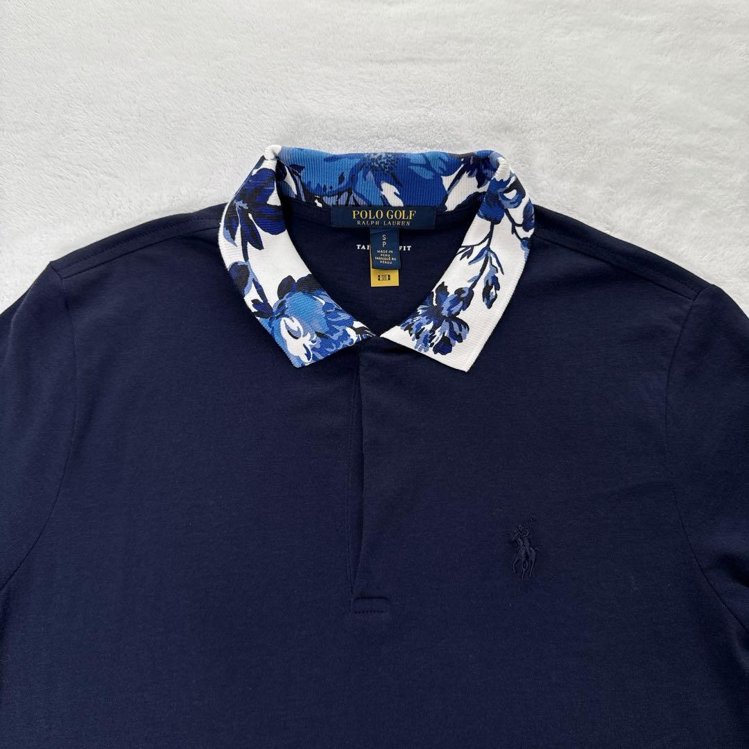 RALPH LAUREN ラルフローレン　花柄　ニット　ポロシャツ　S GOLF