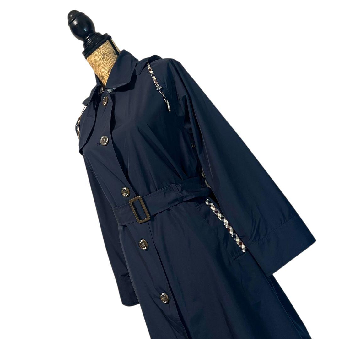 【美品✨️】【M】Aquascutum フード付き スプリングコート 撥水加工