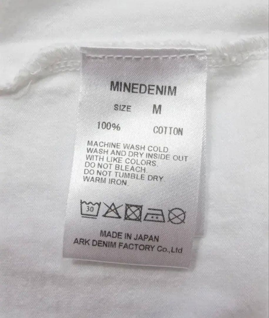 キムタク着 MINEDENIM×M&M ポケットTシャツ 白M マインデニム