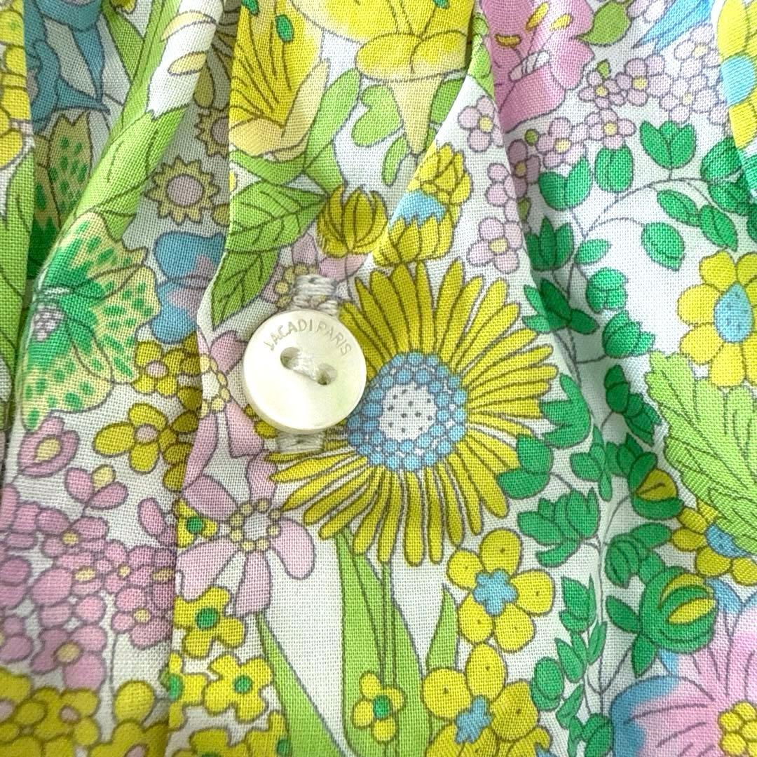 ジャカディ♡jacadi リバティ　フレアワンピース　ノースリーブ　36m 96