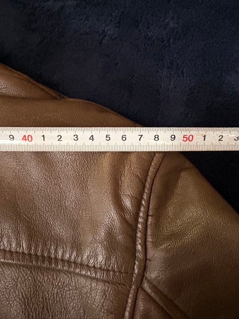 80s 美品 L.L.Bean A-2フライトジャケット ブラウン レザー S