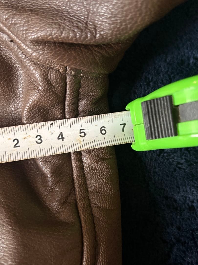 80s 美品 L.L.Bean A-2フライトジャケット ブラウン レザー S