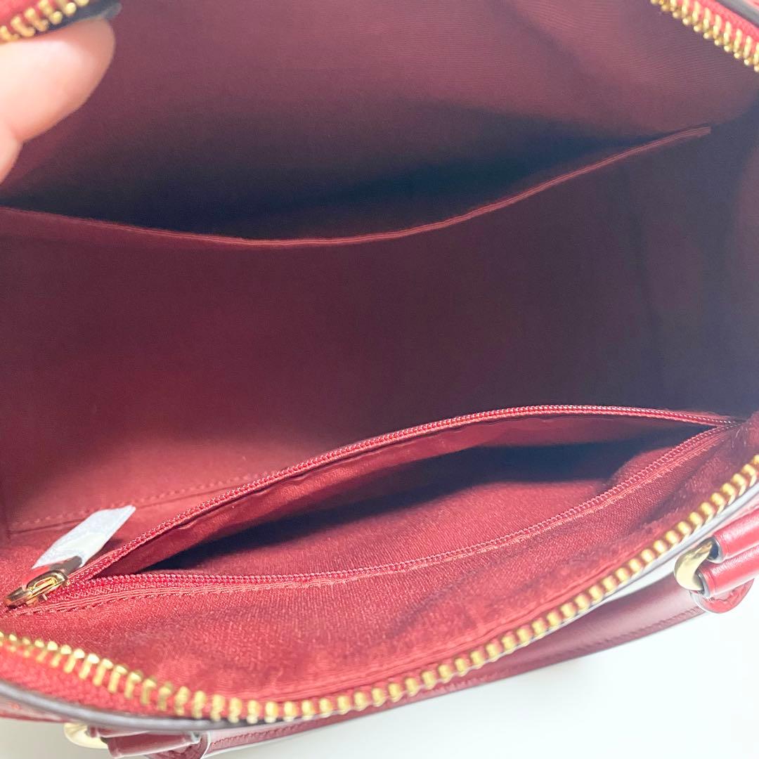 新品　COACH 2Way ミニボストンパング　シグネチャー　ダークブラウン