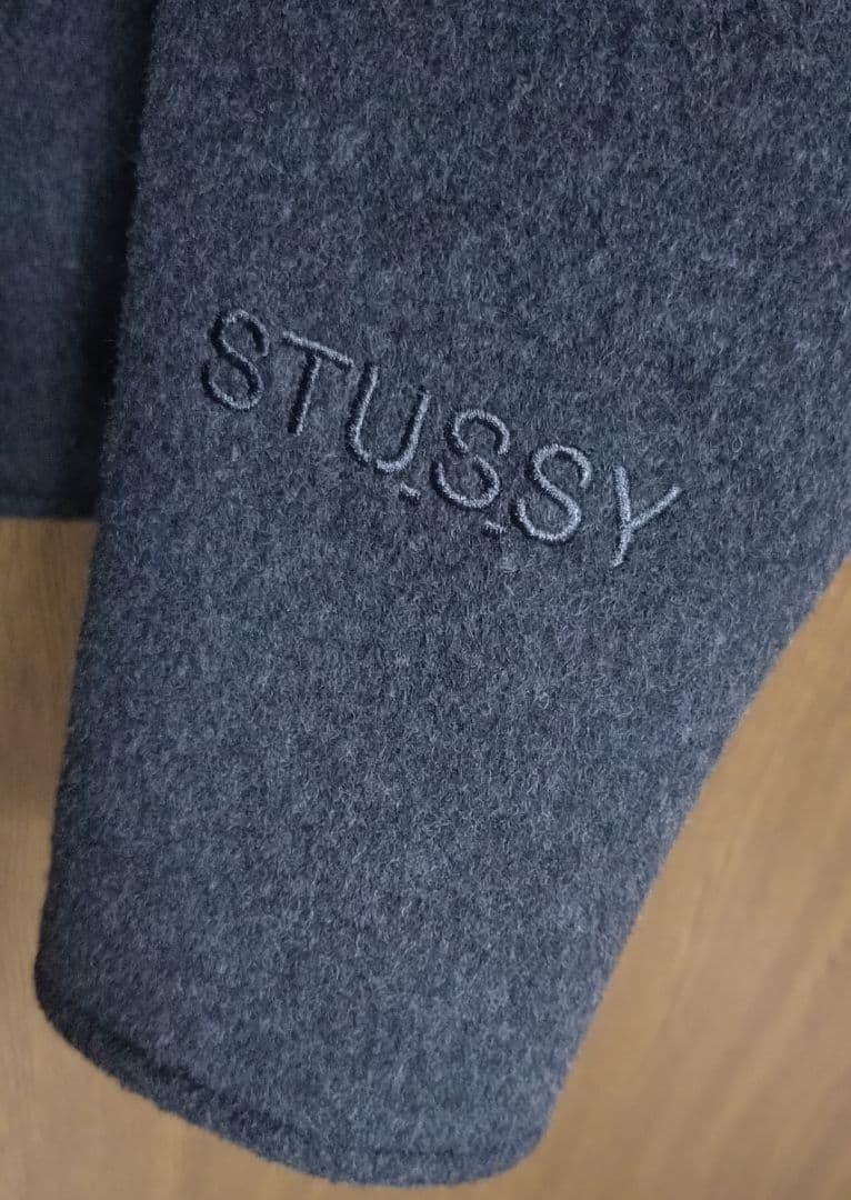 美品！Schott × STUSSYコラボ メルトンウールライダースジャケット