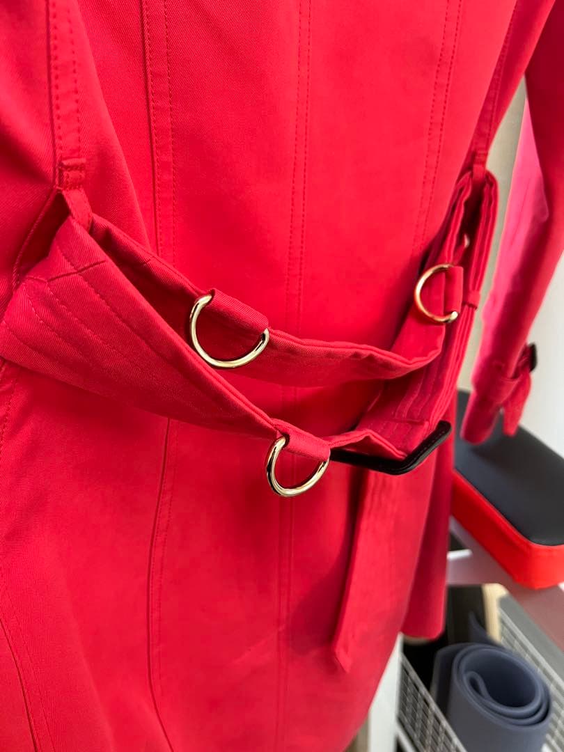 BURBERRY トレンチコート 赤 Sサイズ