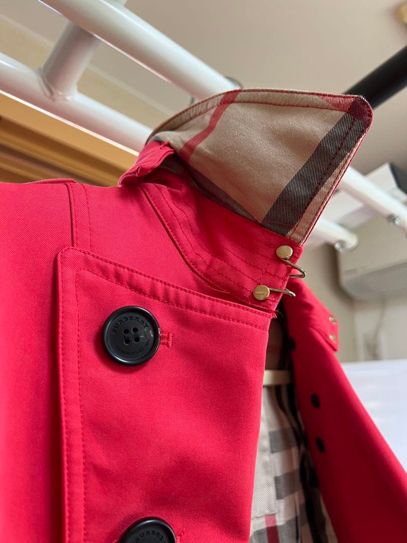 BURBERRY トレンチコート 赤 Sサイズ