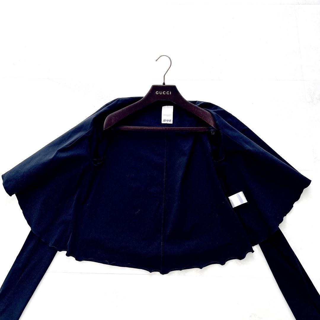 25SS✨希少美品　ジェンヌ　まんまるUVカットボレロ　カーディガンブラック S