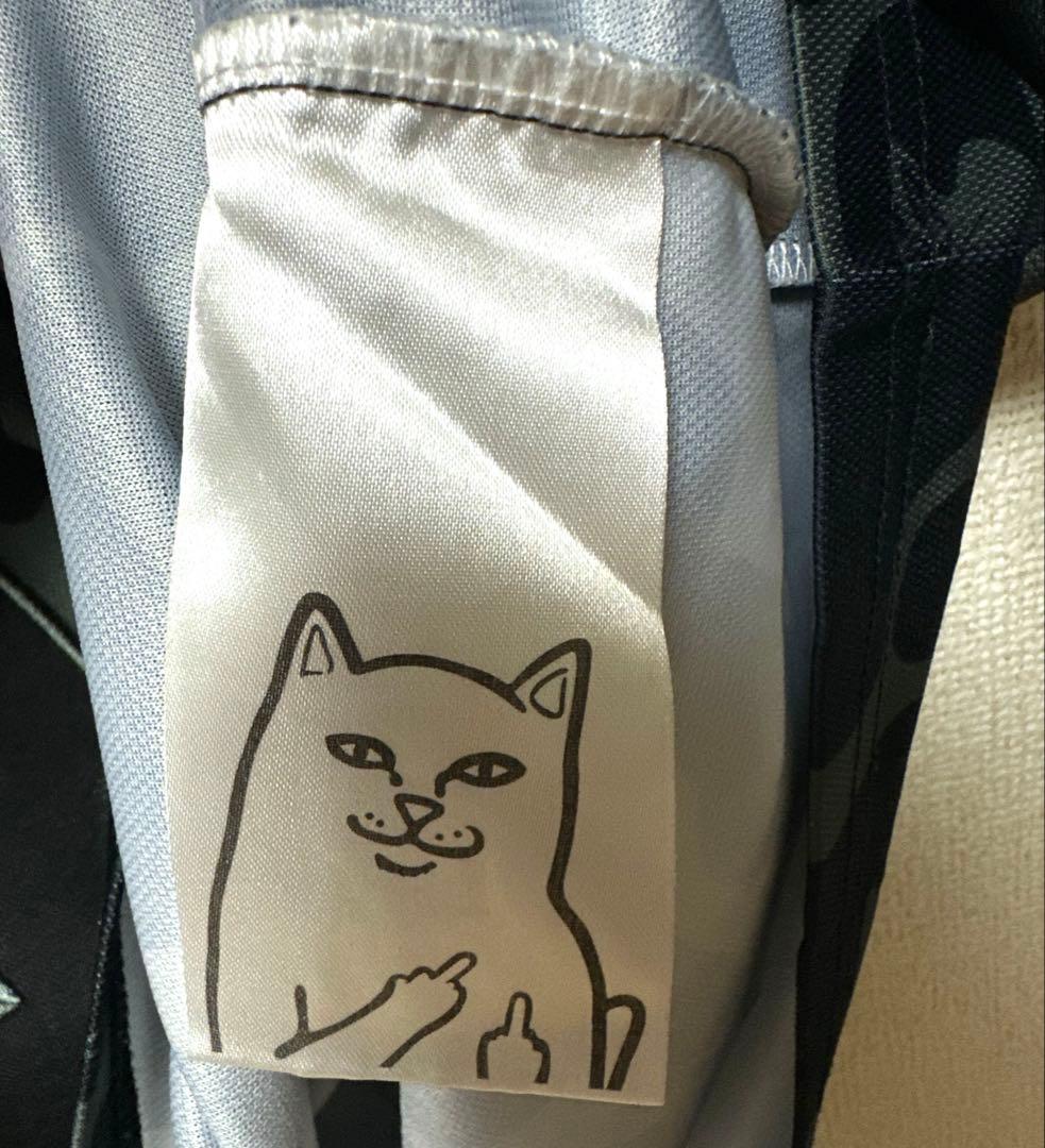 美品 RIPNDIP リップンディップ カモフラ ゲームシャツ フットボールXL