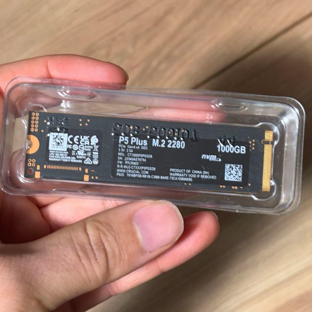 内蔵型SSD crucial P5 Plus NVMe SSD 1TB