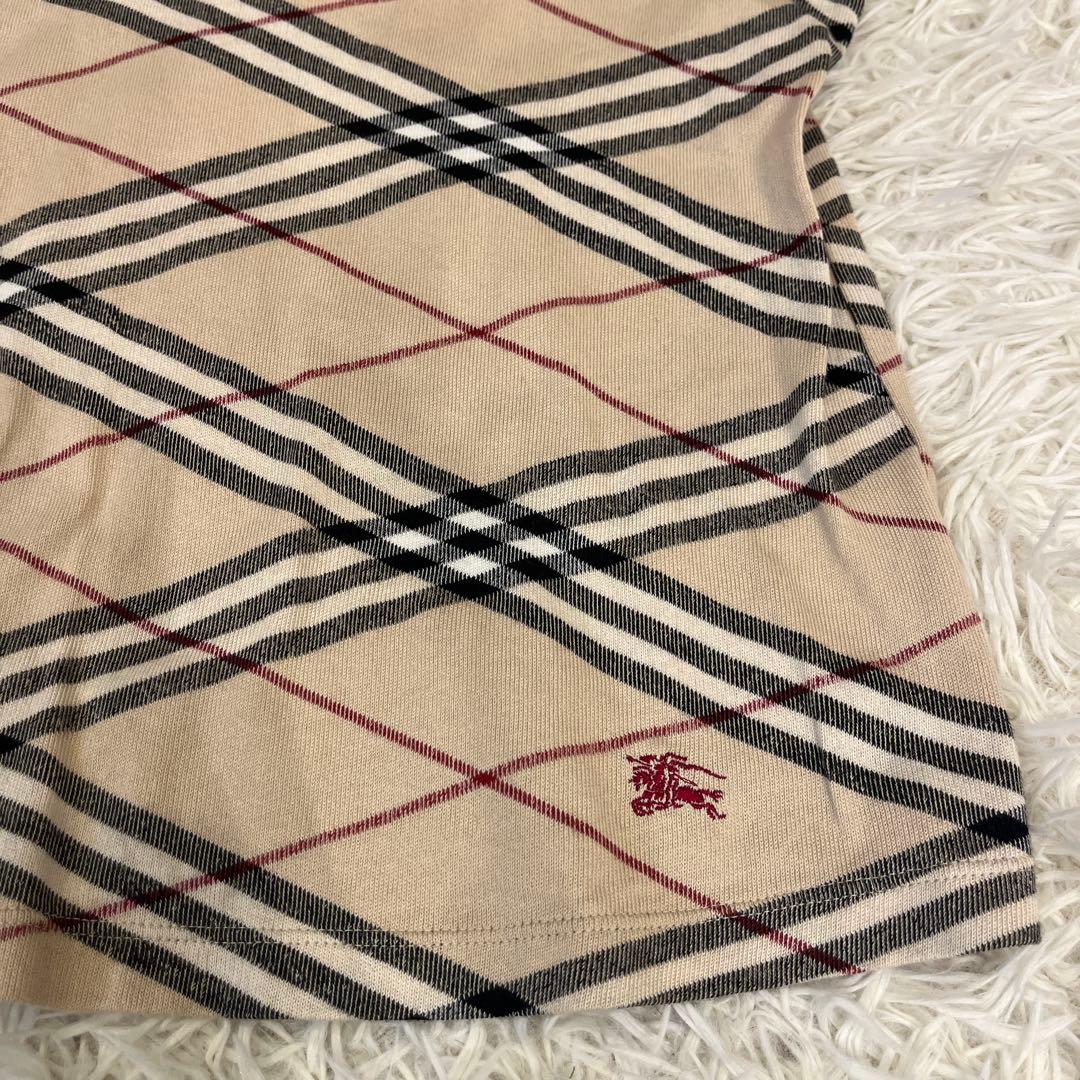 BURBERRY LONDON ノバチェック 半袖 ニット カットソー サイズ2