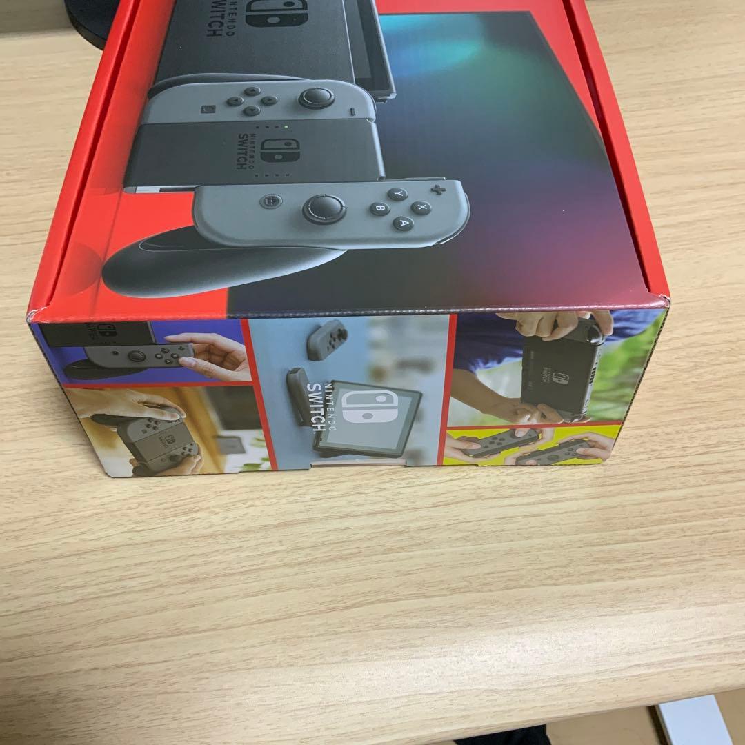 【極美品】Nintendo Switch 本体 グレー バッテリー強化版